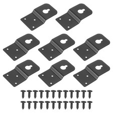8Pcs Wall-Mounted Speaker Hanging Brackets with Screws, 3.11 x 1.61In