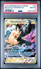 2019 POKEMON SUN & MOON TEAM UP #33 PIKACHU & ZEKROM GX PSA 8