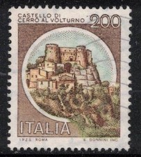 stAmPs usado Italia Castel Castel Castello 200 l 1980 sc 1420 Cerro al Volturno Isernia