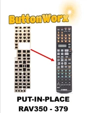 ButtonWorx™ *BUTTON REPAIR KIT* YAMAHA RAV350 RAV360 RAV370 REMOTE CONTROL