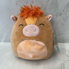 Squishmallows Nassim The Cow Plush Soft Toy 7.5”