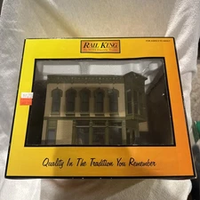 MTH O Metzger Butcher Shop Opposite Corner Building W/ Blinking Sign 30-90341