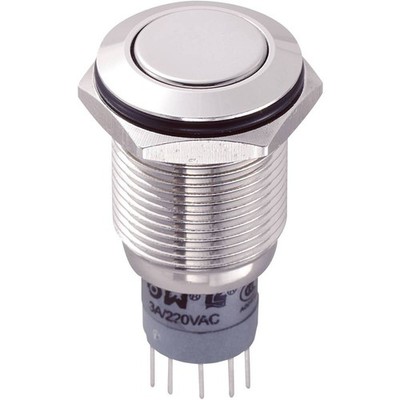 TRU COMPONENTS 701931 LAS2GQF-22/N/P Vandalismusgeschützter Drucktaster 250 V/AC