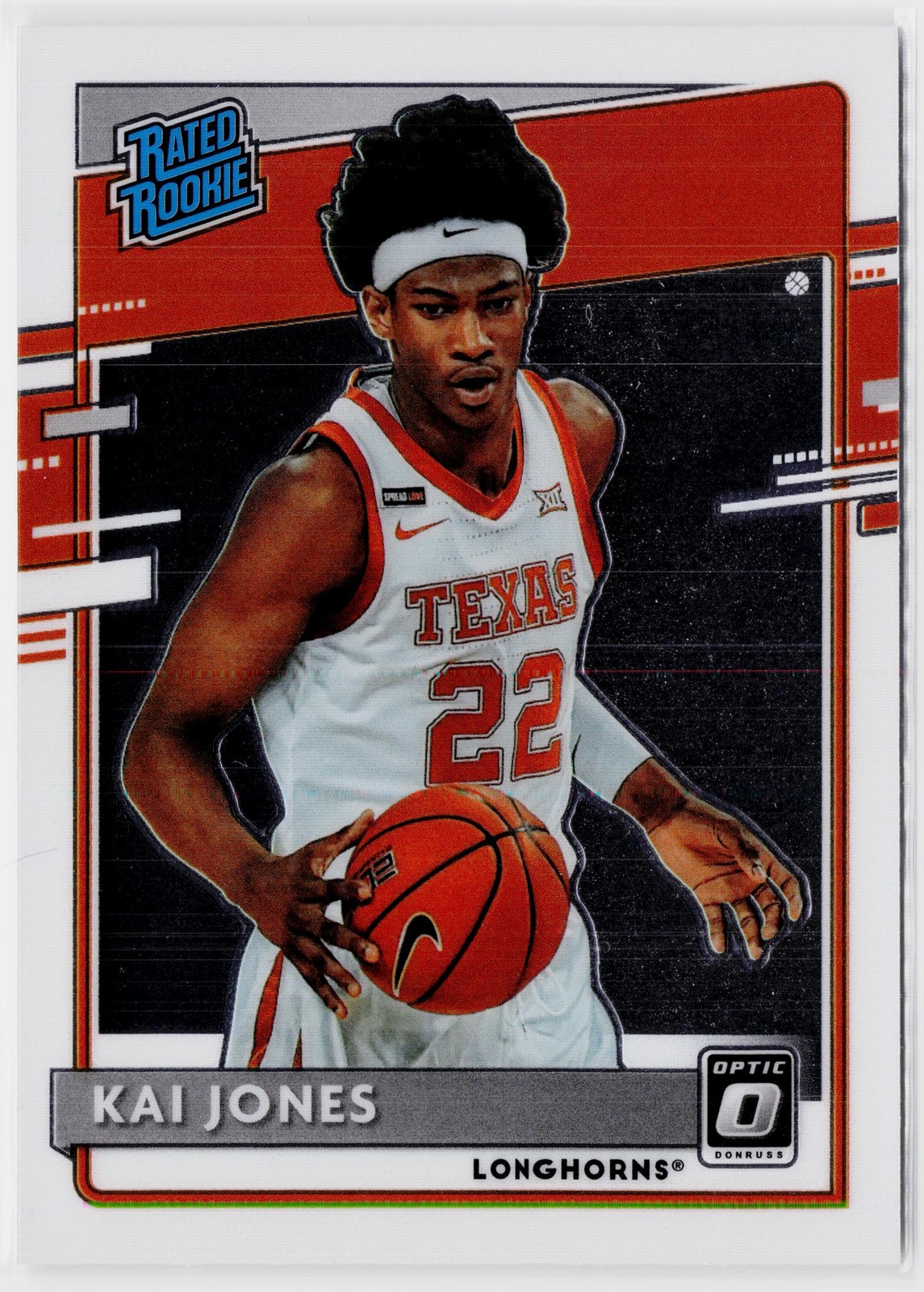 Kai Jones #212 2021 Panini Chronicles Draft Picks Basketball Donruss Optic Rated Rookie Base