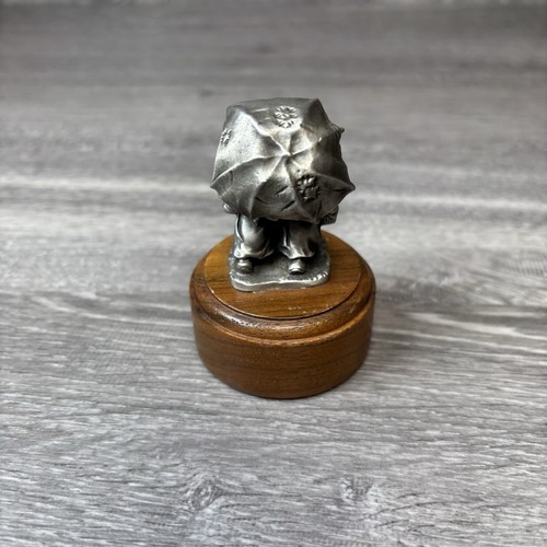 Vintage 1980 Hallmark Little Gallery Friendship is for Sharing Pewter Figurine - Picture 3 of 7