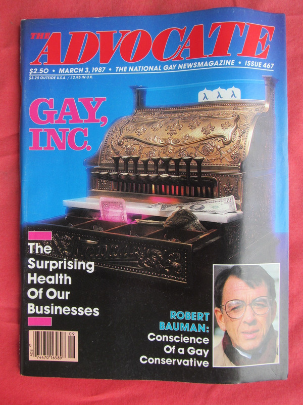 Vintage March   1987 The ADVOCATE Gay MEN Magazine  Playgirl-Like