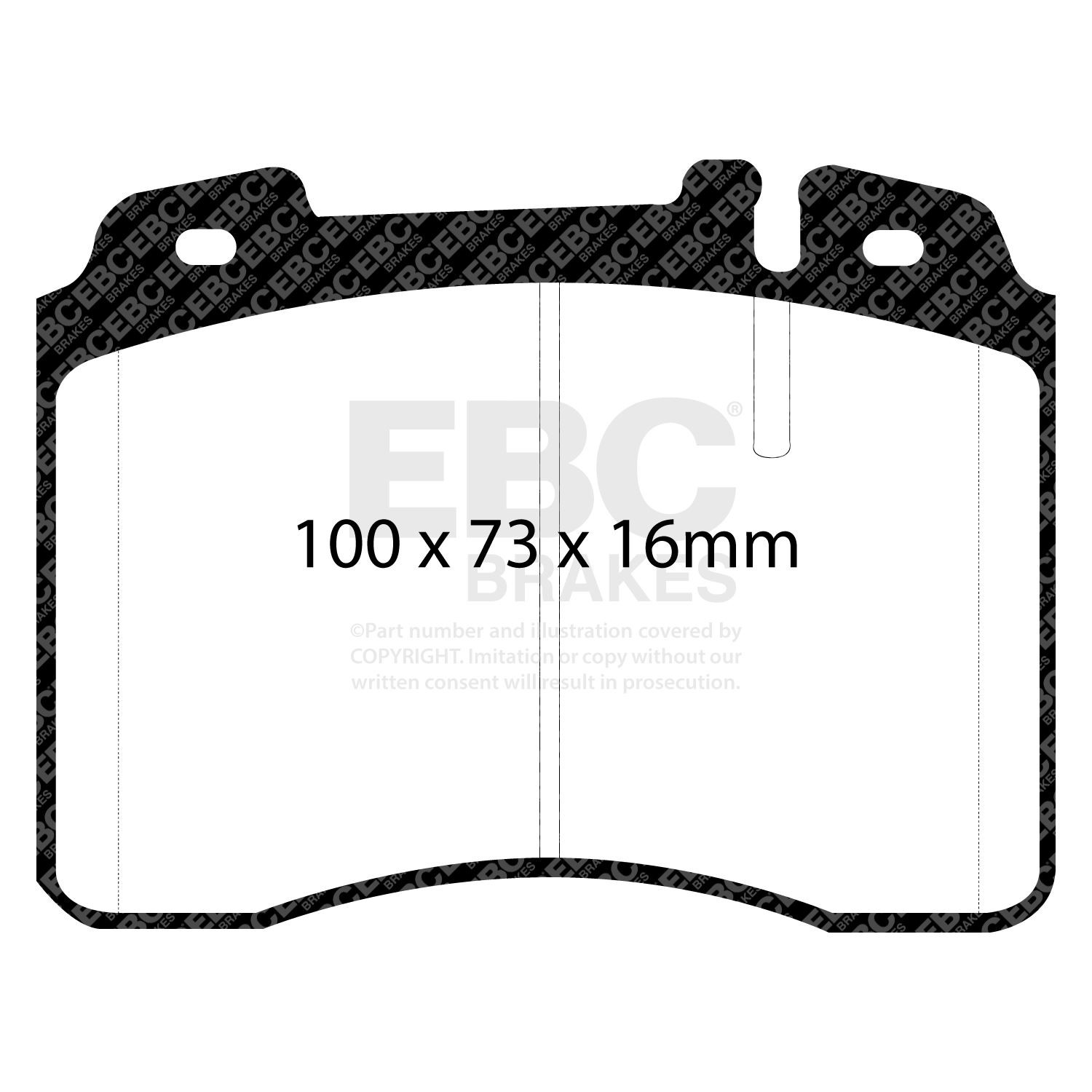 EBC DP4927/2R BRAKE PAD SET DISC BRAKE Front
