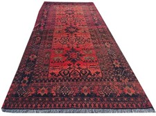 Rare Hand Knotted Vintage Afghan Khal Muhammadi Wool Area Runner Rug 6 x 3 Ft