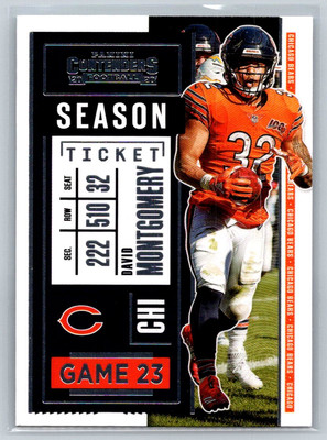 2020 Panini Contenders #83 David Montgomery Chicago Bears | eBay
