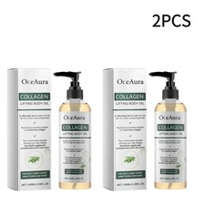 2 Bottles 100ml Collagen Magic Body Oil Firming, Glow Essence Lifting Body Oil,