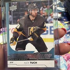 2017-18 Upper Deck Series 1 Young Guns Alex Tuch #249 Golden Knights Rookie Card. rookie card picture