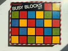 TupperToys Tupperware Toys Busy Blocks Original Box Made USA EUC