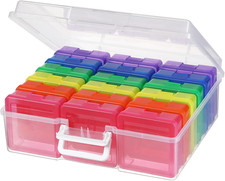 Stackable Plastic Clear Storage Box Containers with Latching Lid - Art Craft Sup