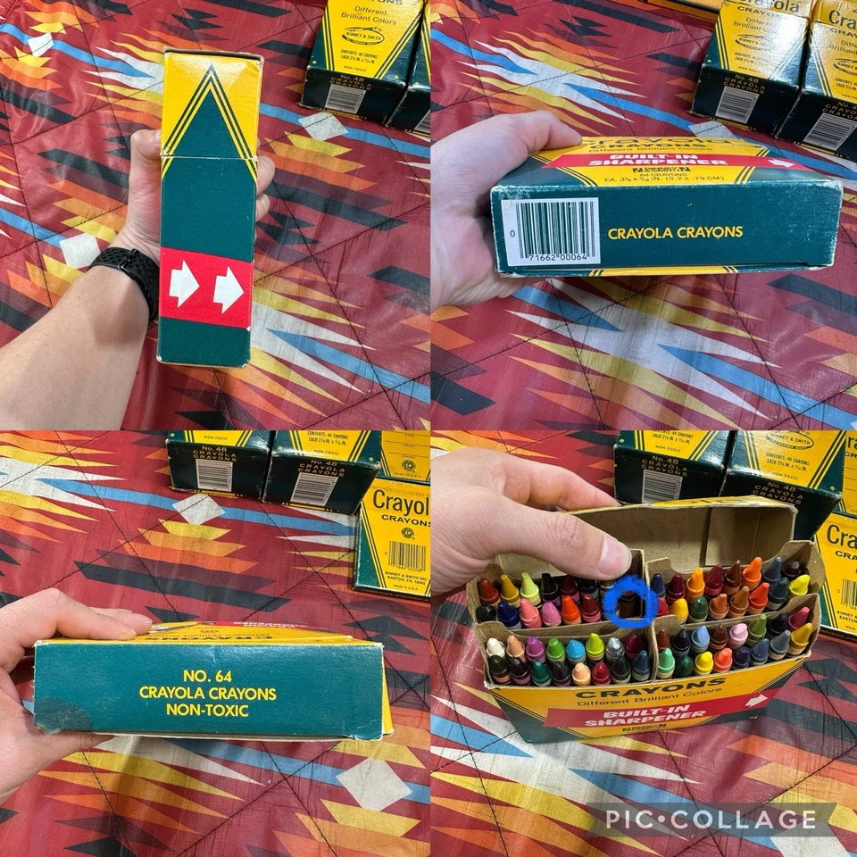 Lote De Colección De 13 Cajas Crayones Crayola Binney & Smith Hechas En EE. UU. Foto 3 de 4
