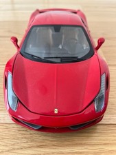 HOT WHEELS MATTEL ELITE 1/18 Ferrari Red 458 ITALIA Minicar