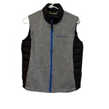 Free Country Boys' Youth Hybrid Vest SHERPA Polyester Gray LARGE 14/16