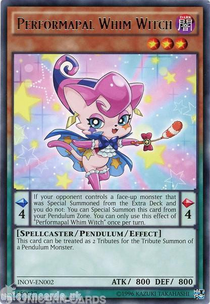 INOV-EN002 Performapal Whim Witch Rare UNL Edition Mint YuGiOh Card