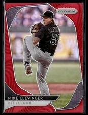 2020 Panini Prizm #129 Mike Clevinger Red Prizm Baseball Card 0603J