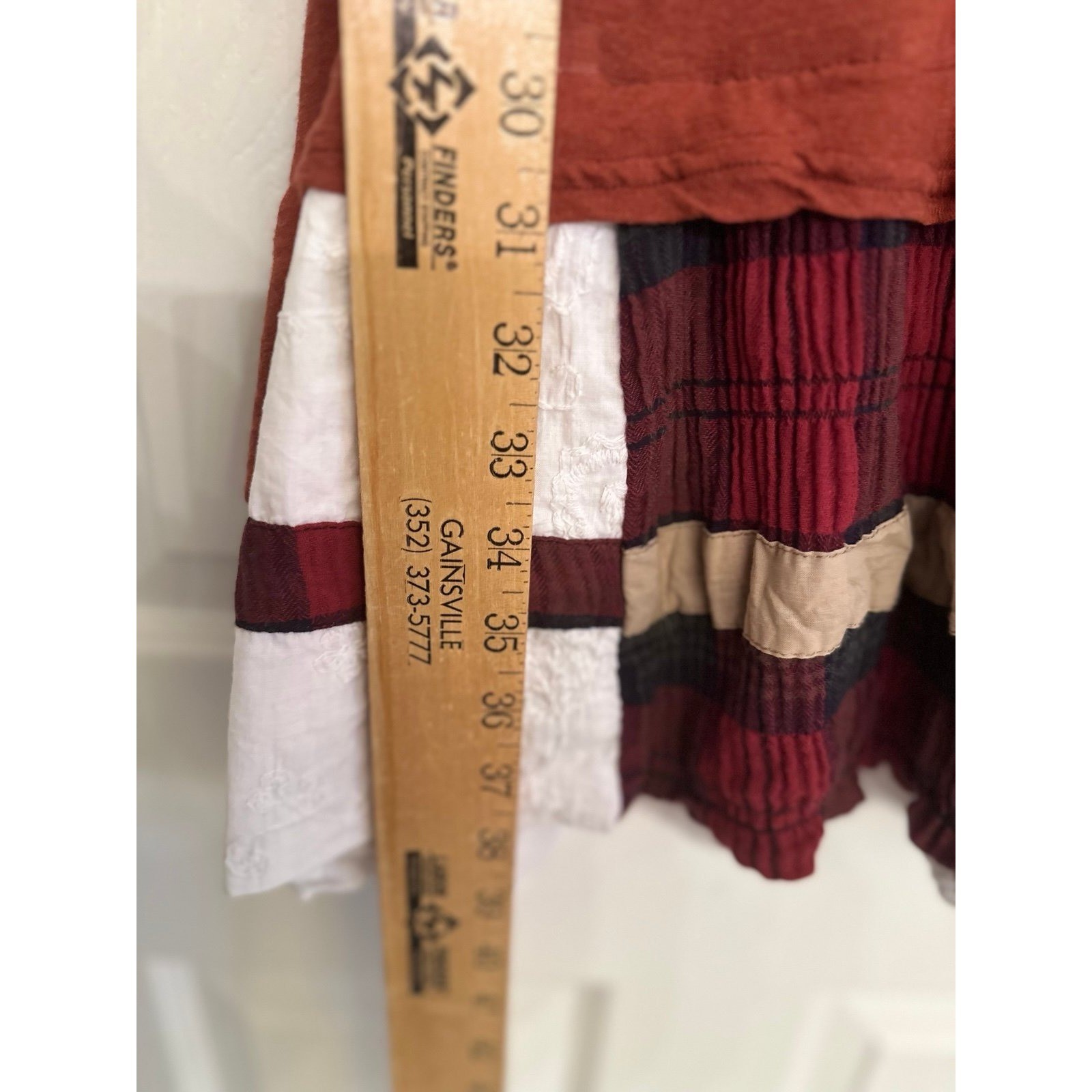 Ian Mosh 1989 Mixed Print Patchwork Embroidered D… - image 8