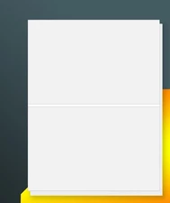 8.5" x 5.5" Half Sheet Self Adhesive Sticker Paper 8.5 x 5.5 inch, 50 Sheets 