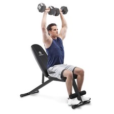 Multi-Position Workout Utility Bench for Home Gym Weightlifting and Strength ...