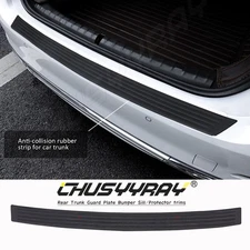 Accessories Rubber Sheet Car Rear Guard Bumper 4D Sticker Panel Protector Kit US