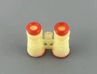 Vintage 1960s - 70s Barbie Binoculars Red & White Plastic Camping Travel