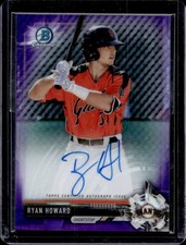 2017 Bowman Chrome Ryan Howard Prospect Auto Purple Refractor #/250 Giants