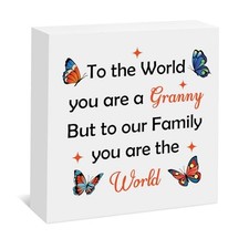 Granny Birthday Gifts from Grandkids to My Granny Wood Box Sign Grandma Gifts