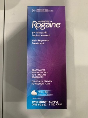 ROGAINE Foam For Women Hair Regrowth Treatment 2 Month Supply 2.11 OZ