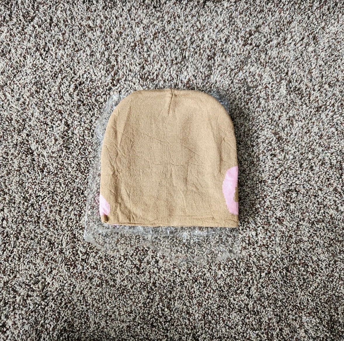 NEW Mea Culpa Designer Beanie Hat - Pink / Brown image 6
