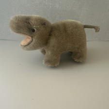 Steiff Mockie Hippopotamus Plush Vintage Mohair Animal