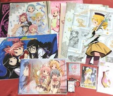 Madoka Magica Merchandise Lot 12 Items Clear Files Keychains Cards Collectibles