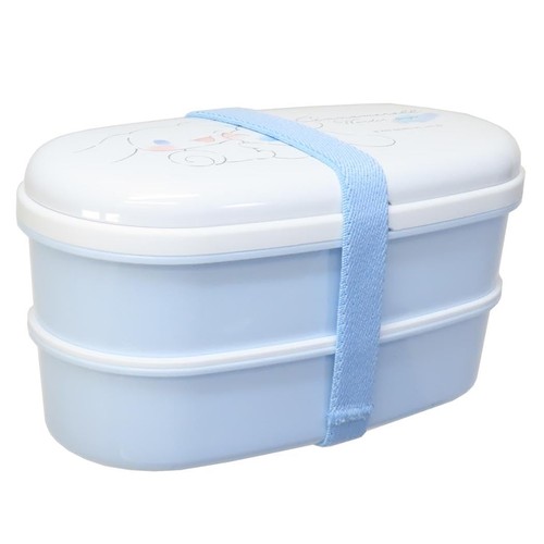 Kamiojapan SANRIO Cinnamoroll Oval 2-Tier Lunch Box - Picture 2 of 4