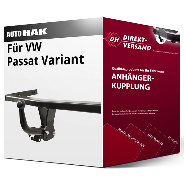 für VW Passat Variant B6 Typ 3C5 (Auto Hak) AnhäNgerkupplung Starr Neu-image