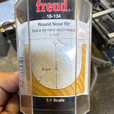 Freud 18-134 Round Nose Router Bit 1-1/2 in W...