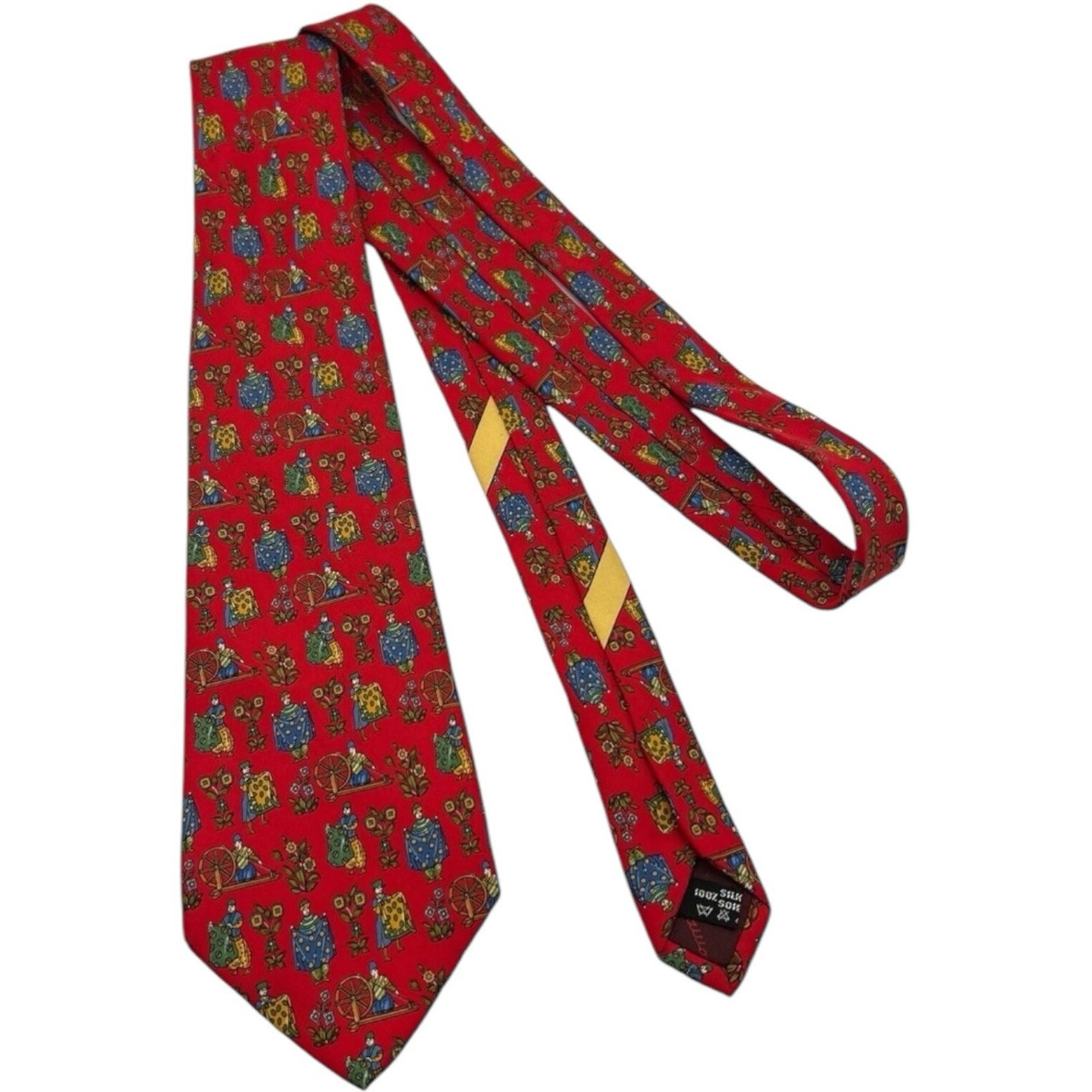 Bundle Of 3 Silk Ties Gianni Versace, Ermenegildo Zegna, Salvatore Ferragamo image 2
