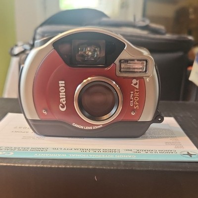 Canon ELPH Sport Waterproof Point & Shoot APS Film Camera with Case