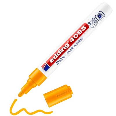 4095 Kreidemarker  neonorange  1 Kreidestift  Rundspitze 23 mm  Kreidestift f...