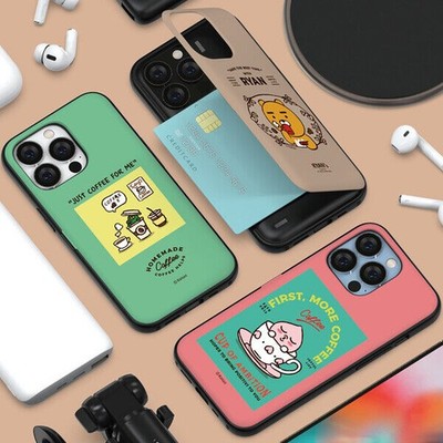 Kakao Friends Cafe S3 Magnetkartenhülle für iPhone 7/8/SE2/SE3 Plus Korea