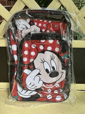 Minnie Mouse Polka Dot Red 3pc Set Backpack, Lunch Box & Pencil Case Disney