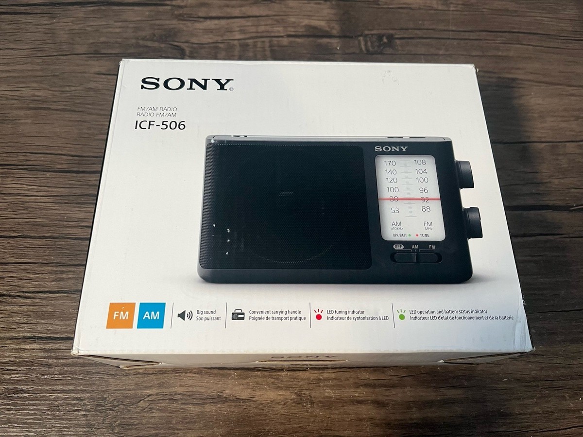 Sony ICF506 Analog Portable/Tabletop Radio for sale online