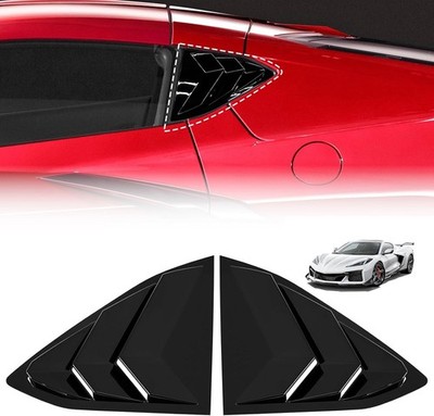 Rear Window Louvers Panel forChevy Corvette C8 Z51 Z06 Stingray Coupe 20-24