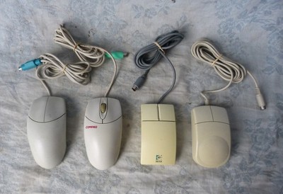 #Sasfepu# 4er Set Kugelmäuse (PS2) Logitech, Unisys, Compaq...