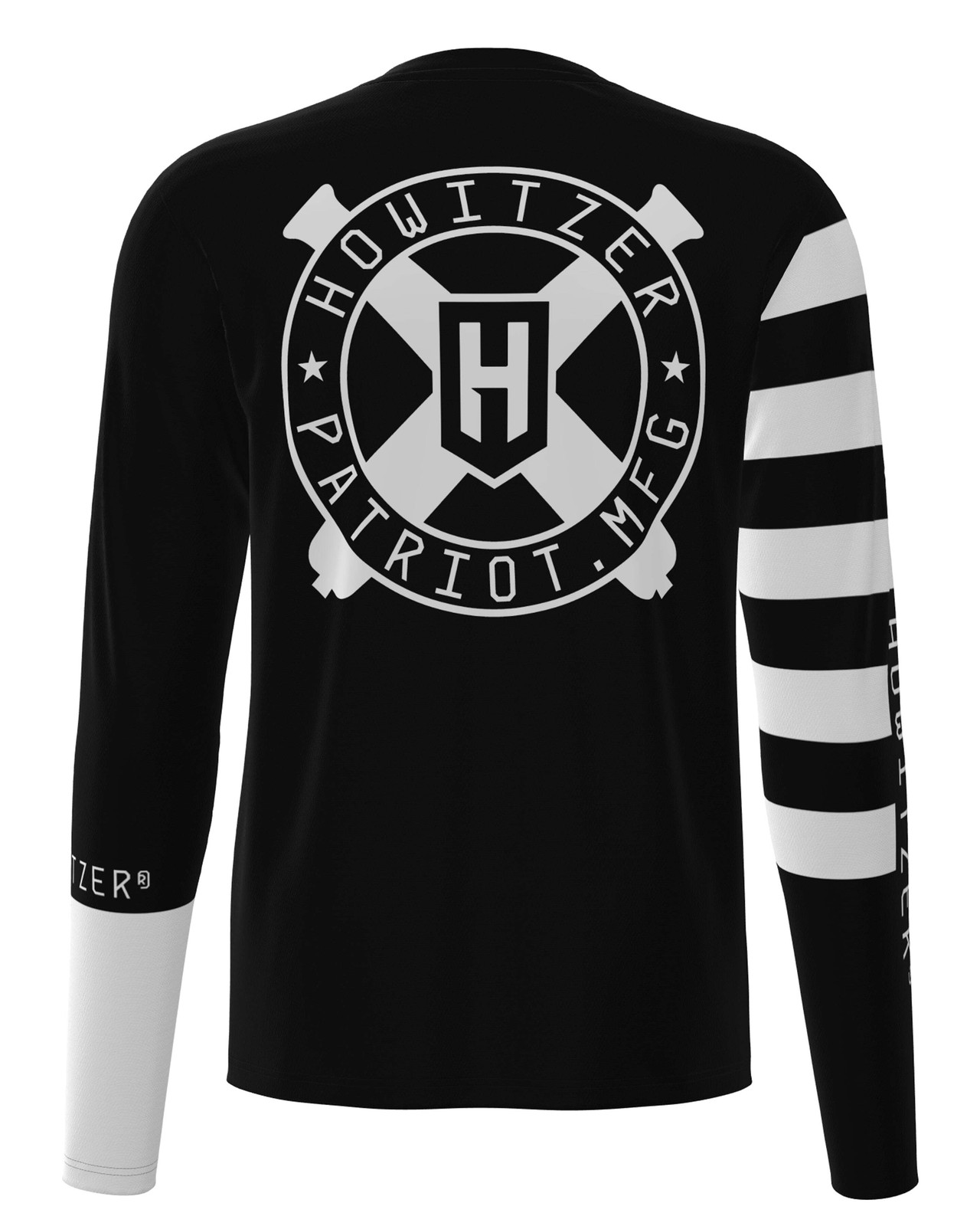 Howitzer Clothing Mens Long Sleeve Performance Jersey Cannon Logo 9790₽