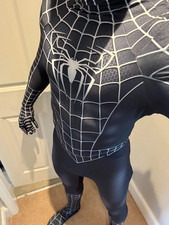 Black Spiderman Jumpsuit Venom Spider-man Cosplay Costume Halloween Adult/Kids