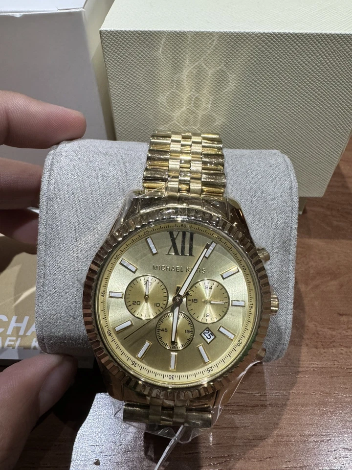 Michael Kors MK8281 Men's Watch Gold Bracelet Gold Dial Gold Case - image 2 of 3