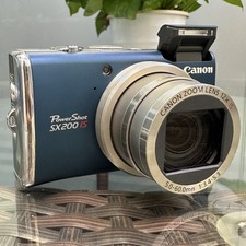 Canon PowerShot SX200 IS Blue 12.1MP Compact 12x Opt Zoom Superb Image Quality