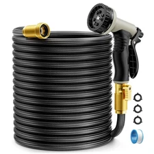 Garden Hose Non-Expandable 50ft, Outdoor and Garden Flexible Water Hose with ...