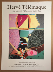 Hervé TELEMAQUE — Affiche originale d'exposition, Galerie Louis Carré & Cie, Paris — vue 1 sur 6